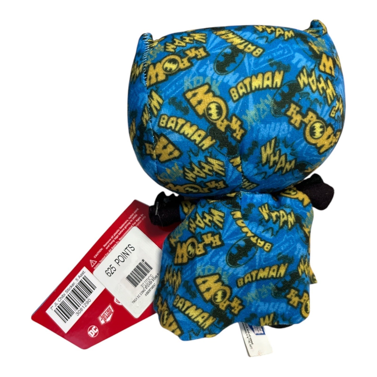 Justice League Batman Style Arcade Plush Toy Blue Comic Print 7"