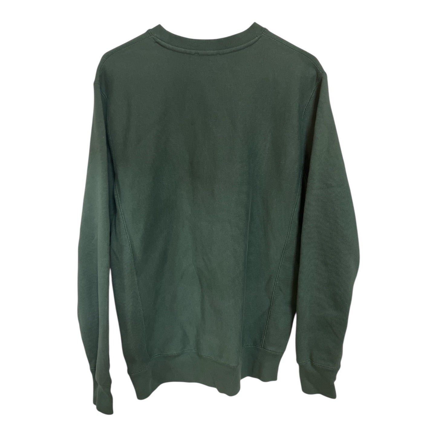 Vintage Old Camp Graphic Crewneck Sweatshirt Green Outdoor Winter S