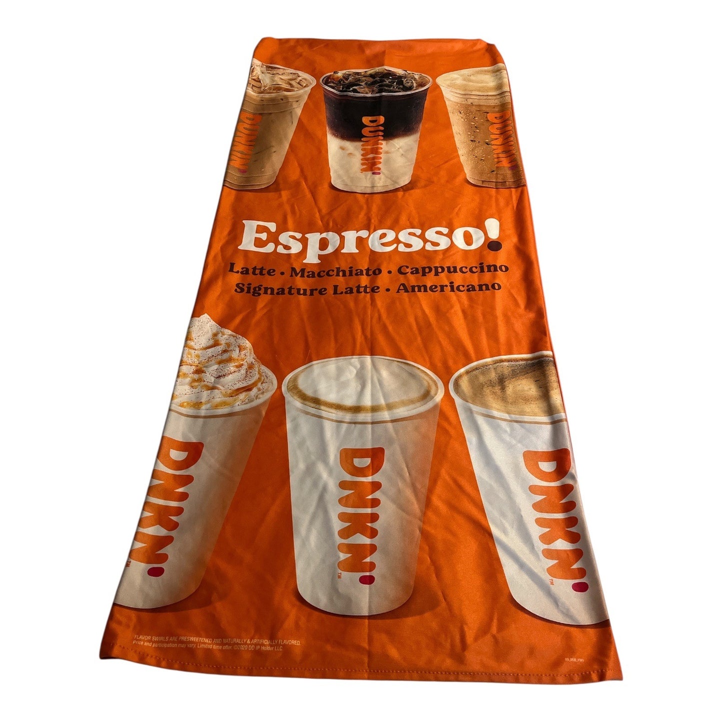 Dunkin’ Donuts DNKN Espresso Body Pillow Cover – 2020 Promo Advertising Print – 60" x 30"
