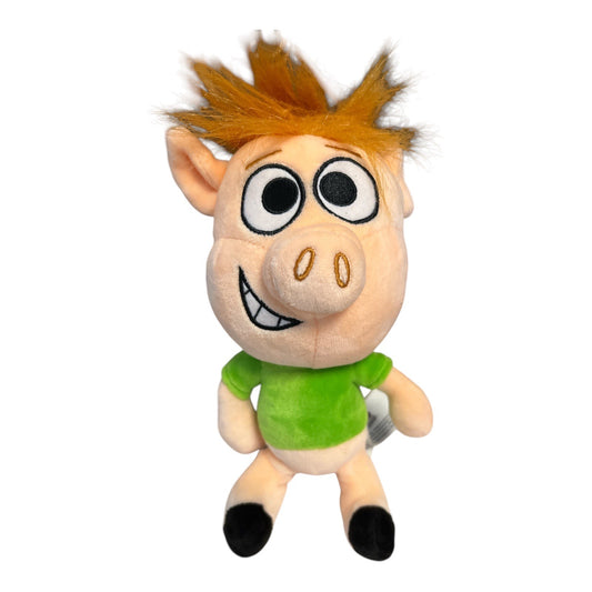 HobbyKids Adventures Plush Toy Pig Character Green Shirt 2019 8"