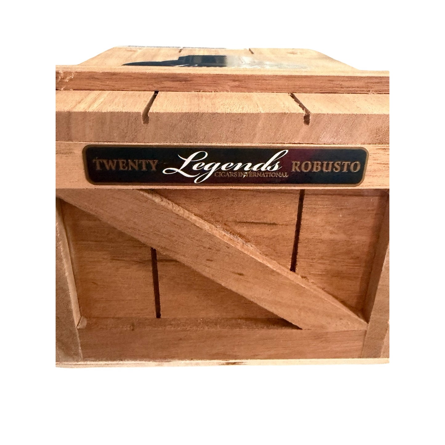 Drew Estate Legends Robusto Wooden Cigar Box Crate Style Storage Box Nicaragua 20 Count