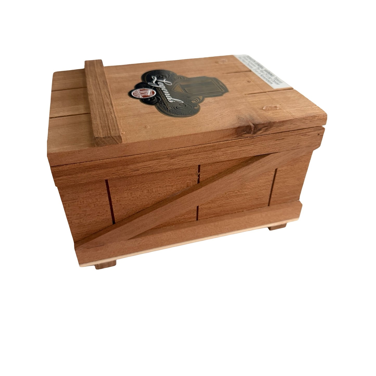 Drew Estate Legends Robusto Wooden Cigar Box Crate Style Storage Box Nicaragua 20 Count