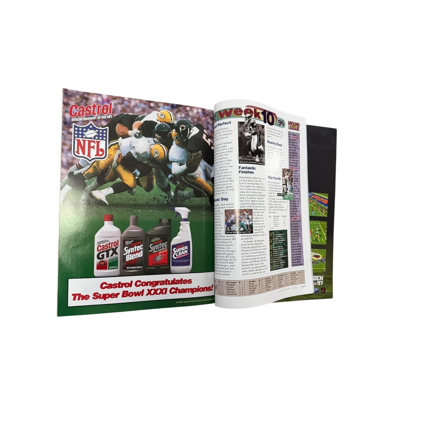 1997 Super Bowl XXXI Official Game Program New Orleans Packers Patriots NFL Magazine