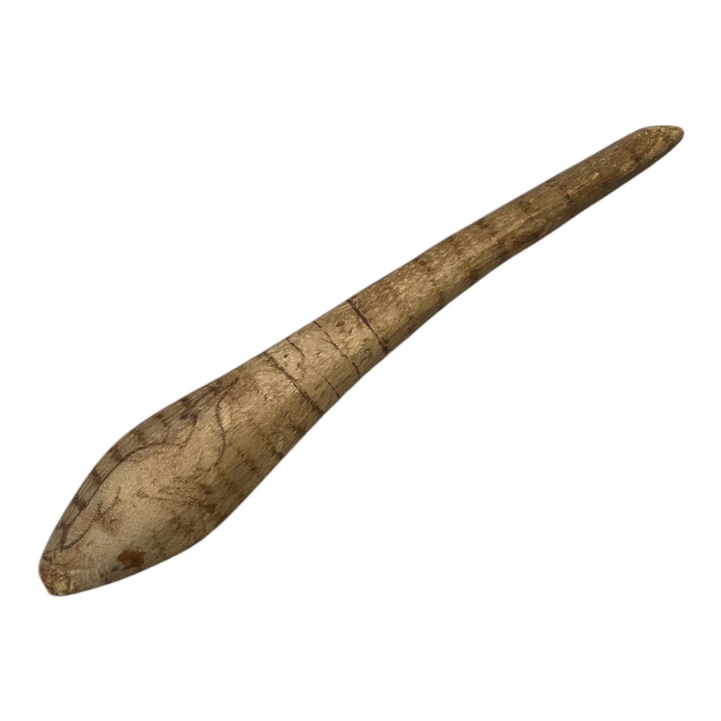 Australian Aboriginal Style Carved Wooden Digging Stick Wall Decor Kangaroo Kookaburra