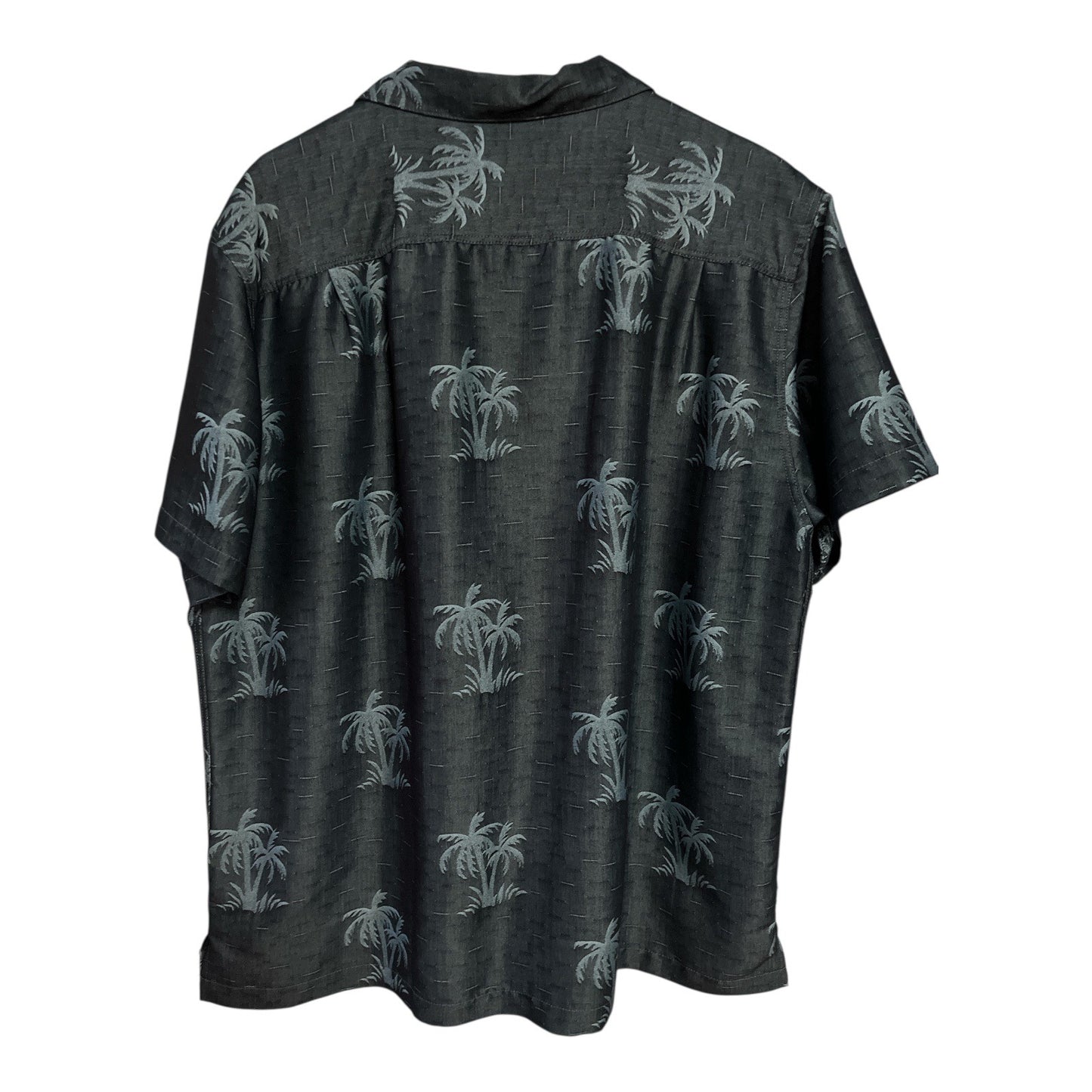Banana Split USA Men’s XL Palm Tree Button-Up Shirt Y2K Hawaiian Camp Shirt