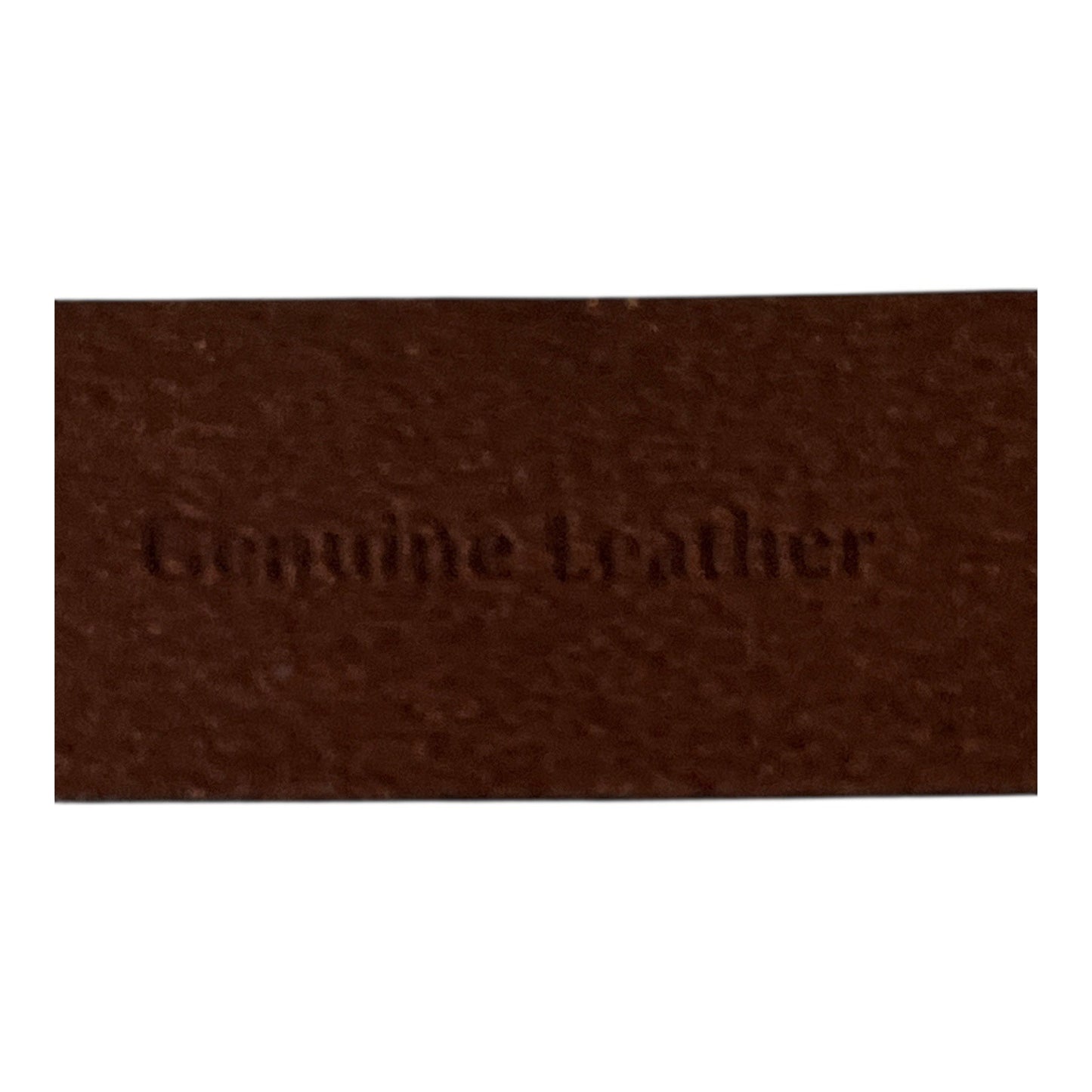 German Leather Belt with Penny-Farthing Bicycle Emboss – Brown Genuine Leather 32/80 Early 2000s