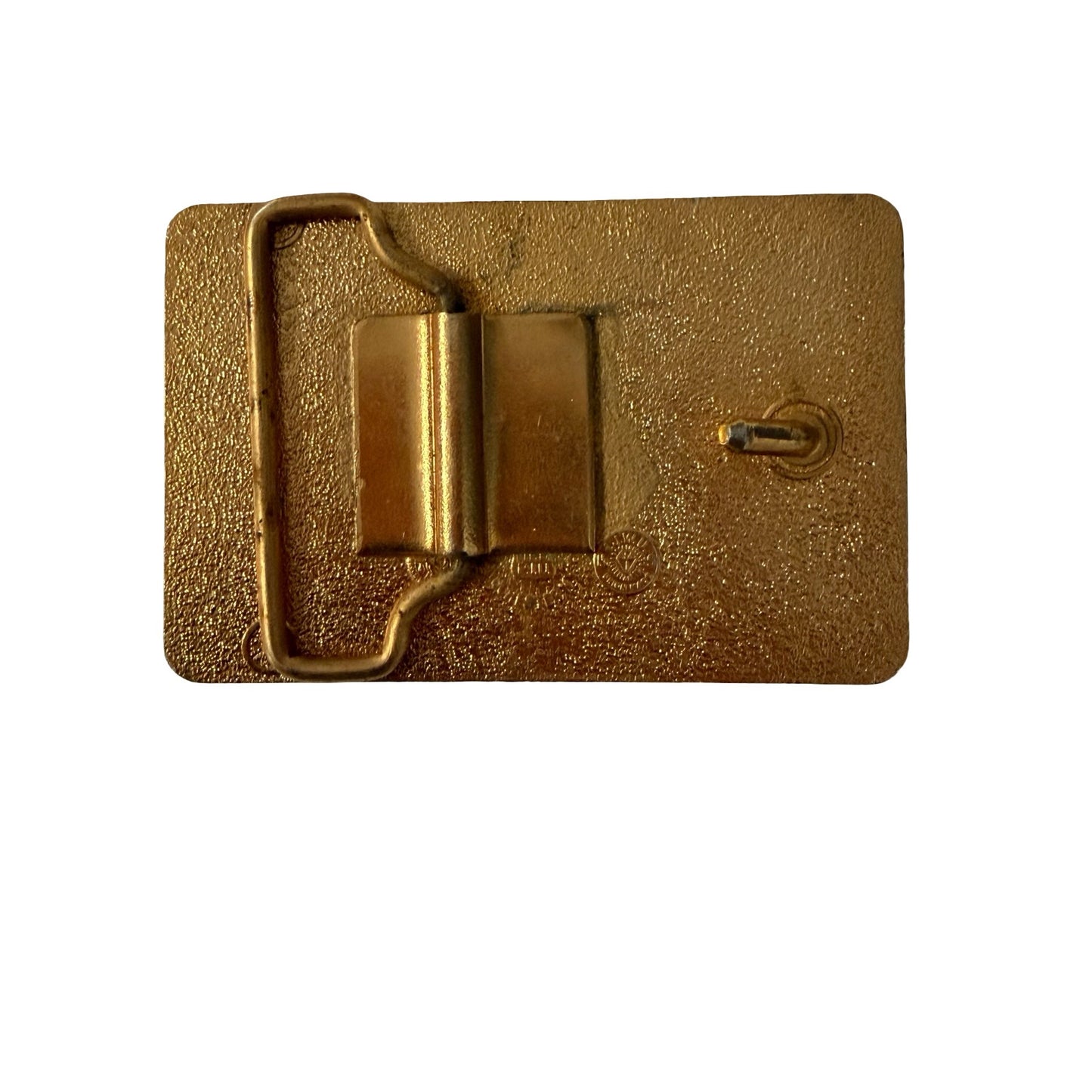 Vintage IAM Be American Buy American Brass Tone Belt Buckle Eagle Union Machinists