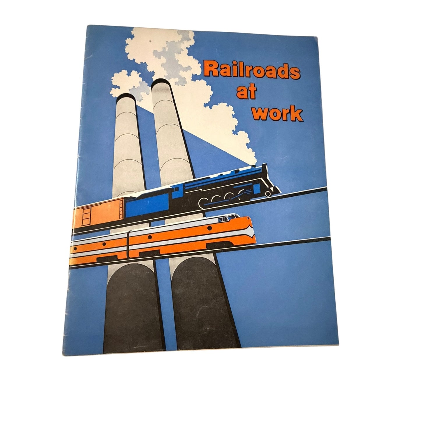 1954 Railroads at Work Sixth Edition Association of American Railroads Educational Picture Book