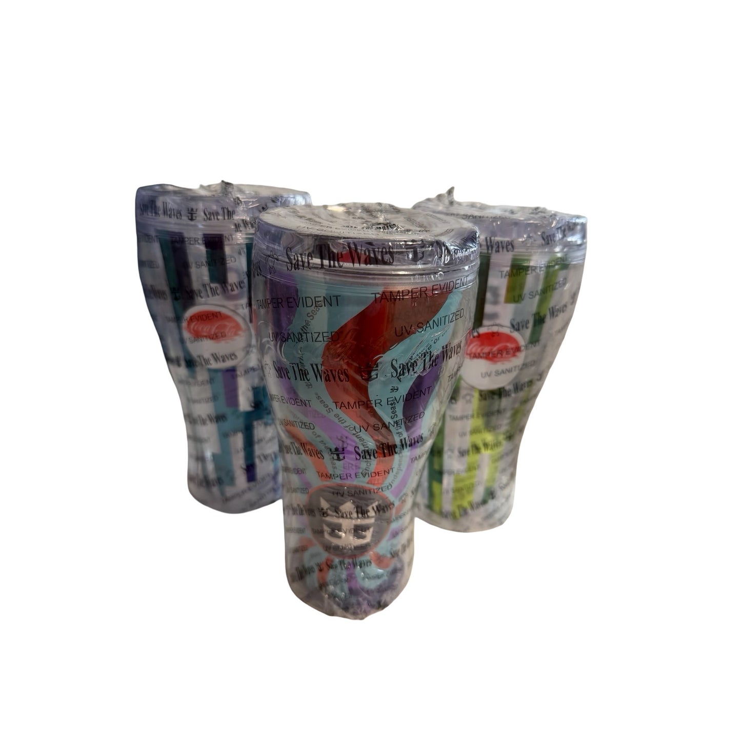 Royal Caribbean 50 Years Bold 1969–2019 Coca-Cola Save The Waves Tumbler Set