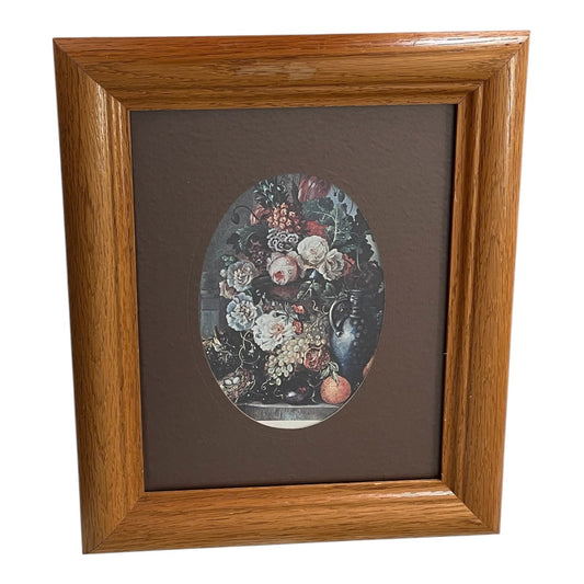 VTG Spectra Galleries Floral Still Life Print – Wood Frame – 12x10 Wall Art