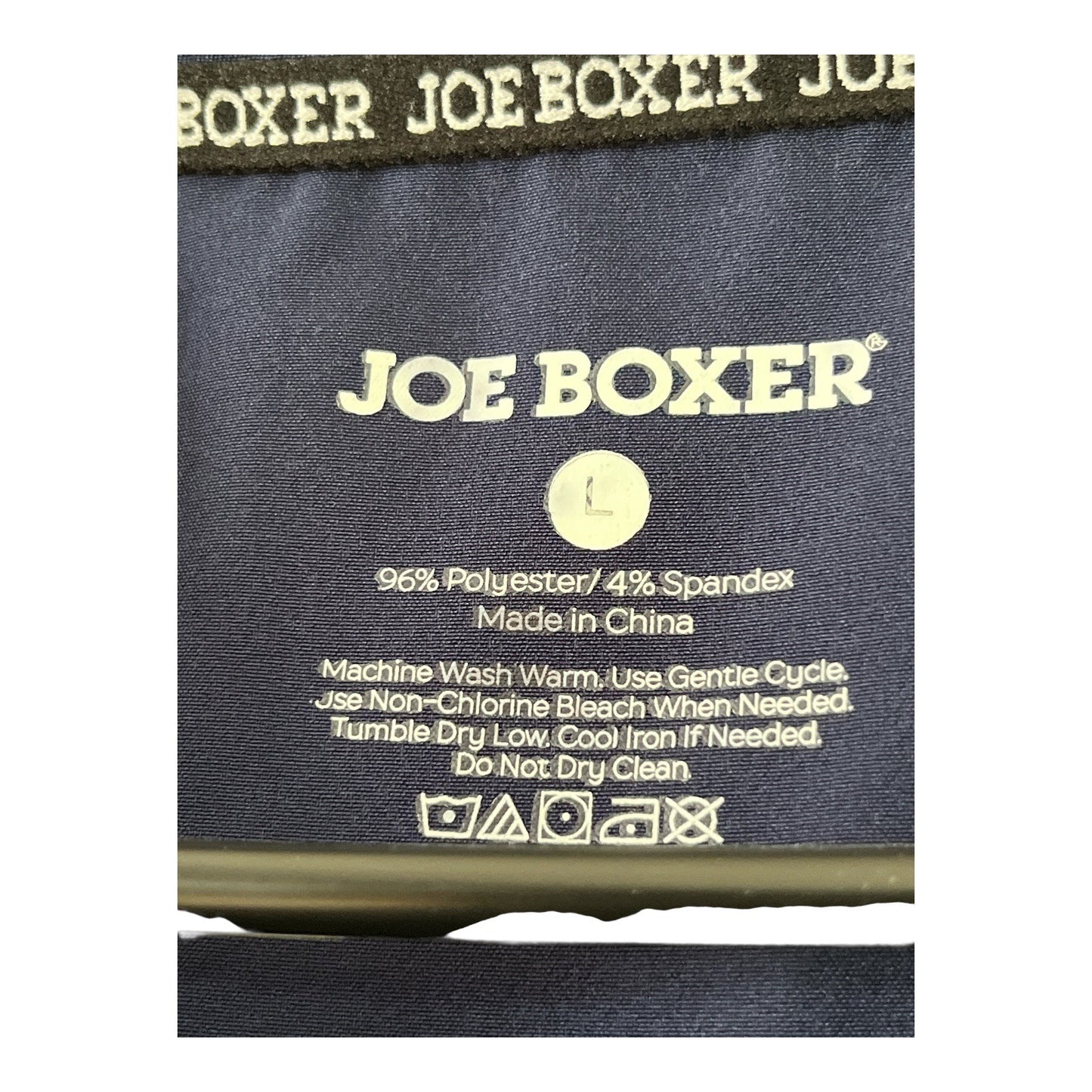 Joe Boxer Women’s L Navy Blue Scrub Top with Smiley Face Patch