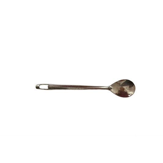 Vintage Woodbine 1620 Stainless Steel Iced Tea Spoon Schuster Funeral Home Advertising Souvenir
