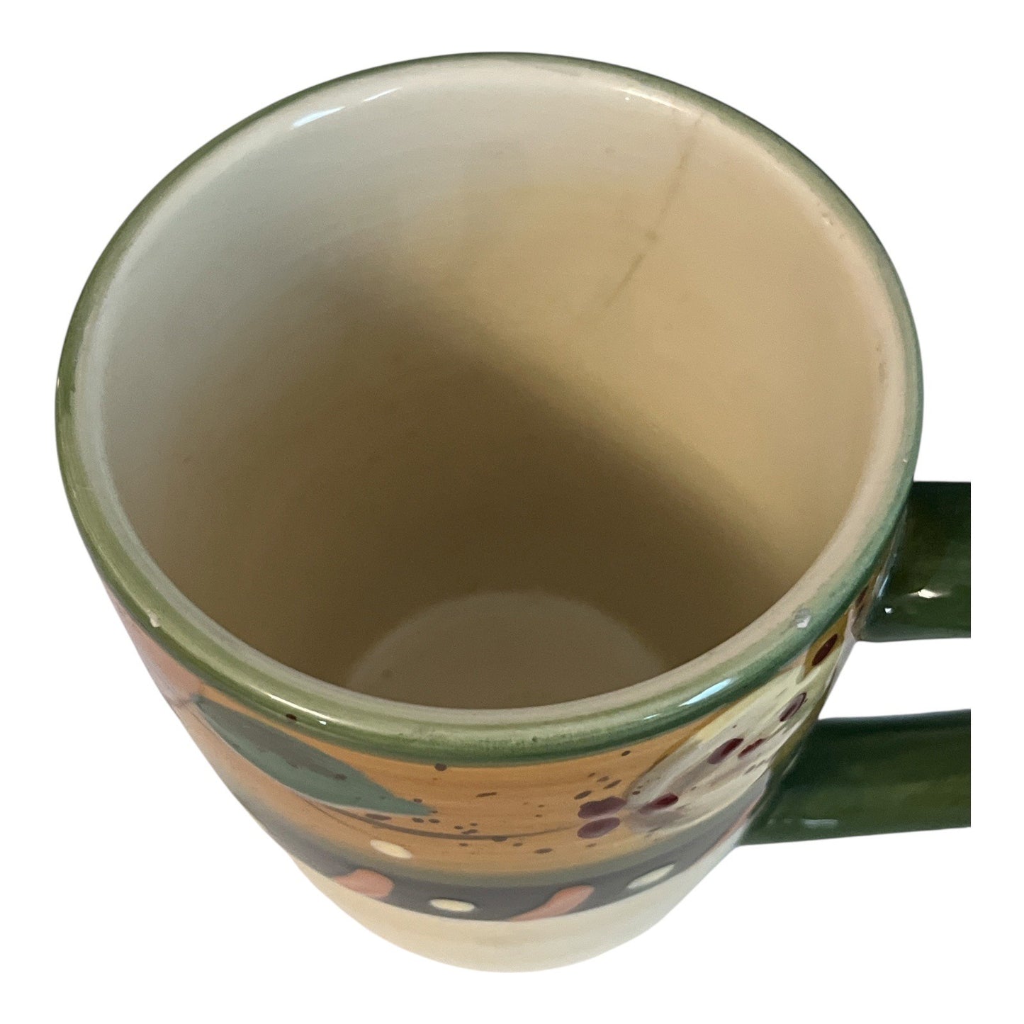 VTG Corsica Brigette Stoneware Mugs Set of 2 – Floral Vine Pattern Coffee Cups