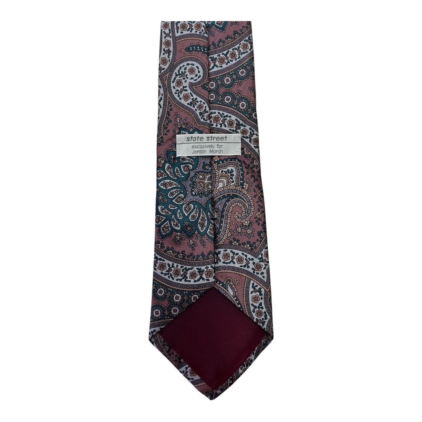 VTG State Street Paisley Necktie – Exclusively for Jordan Marsh – 1970s/1980s