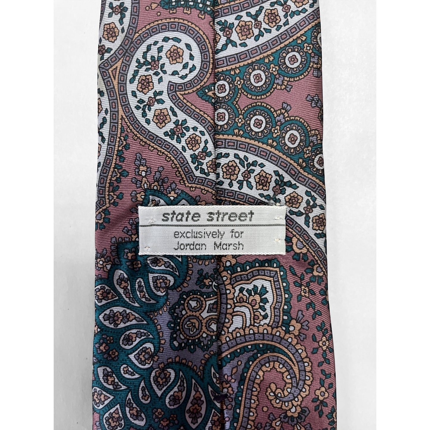 VTG State Street Paisley Necktie – Exclusively for Jordan Marsh – 1970s/1980s