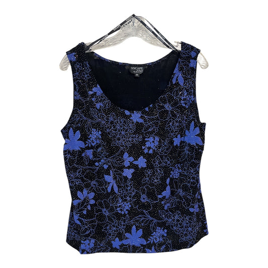 Xscape Woman by Joanna Chen Glitter Floral Sleeveless Top – Size 1X