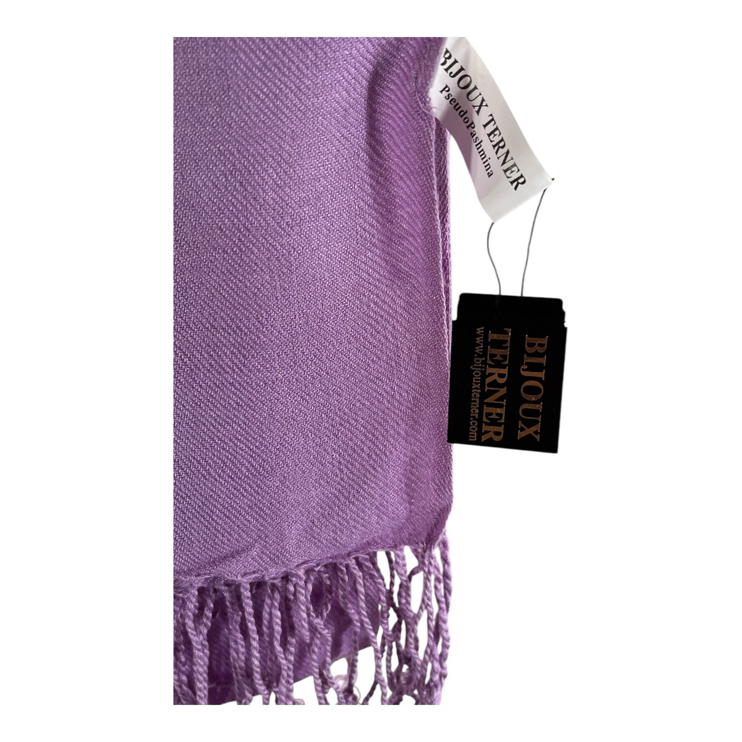 Bijoux Terner Lilac Pseudo Pashmina Scarf Wrap – 100% Viscose – Made in India – 80x32 NWT