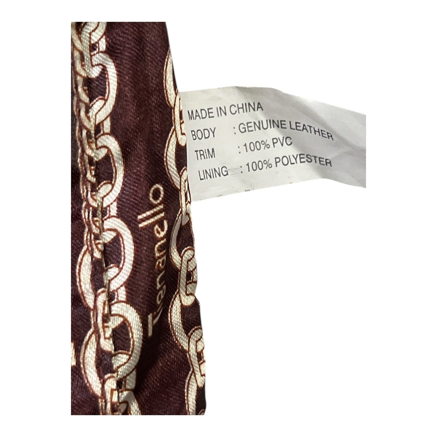 Tignanello Brown Leather Shoulder Bag Multi Pocket Organizer Purse