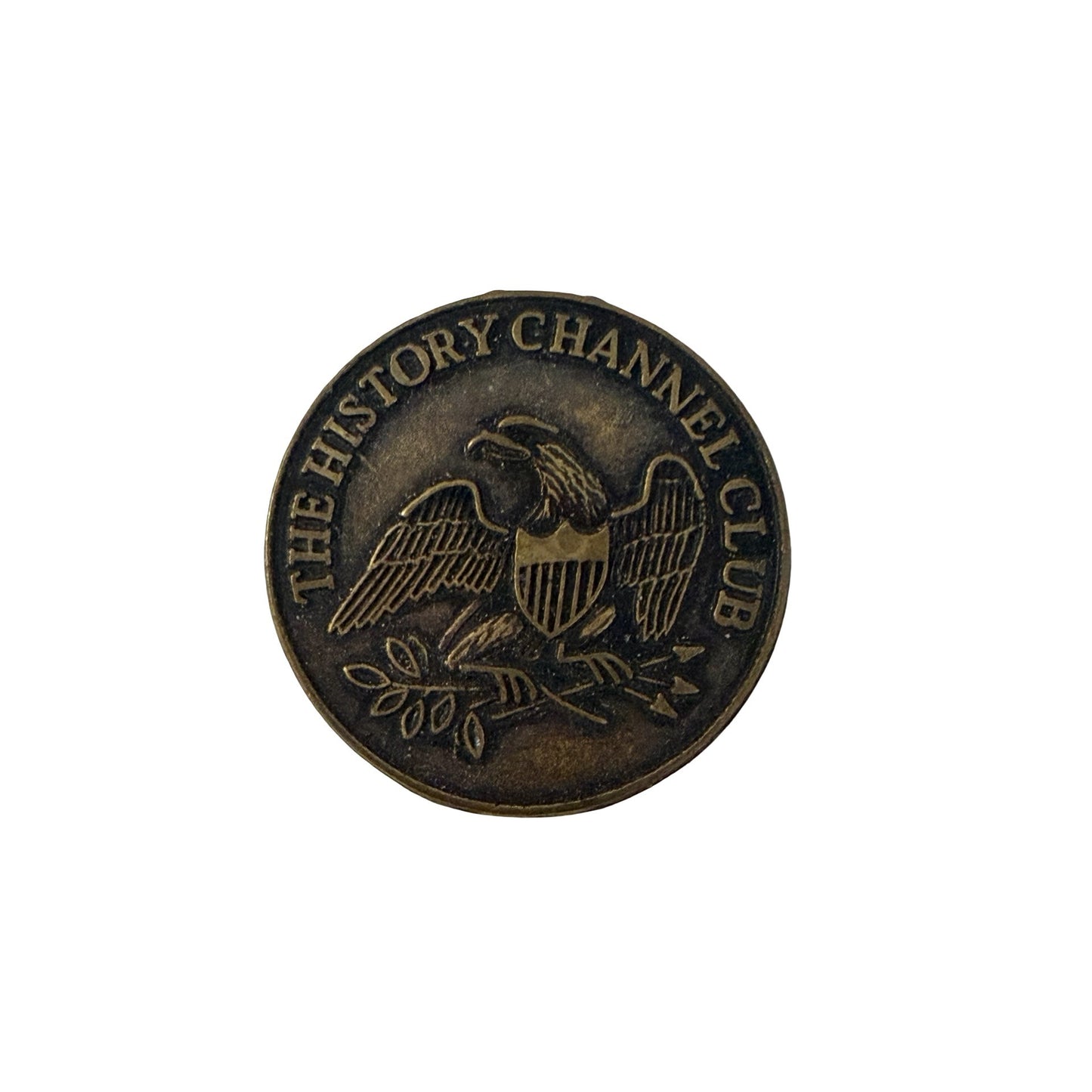 Vintage History Channel Club 1776 Liberty Bell Commemorative Token Bronze Tone