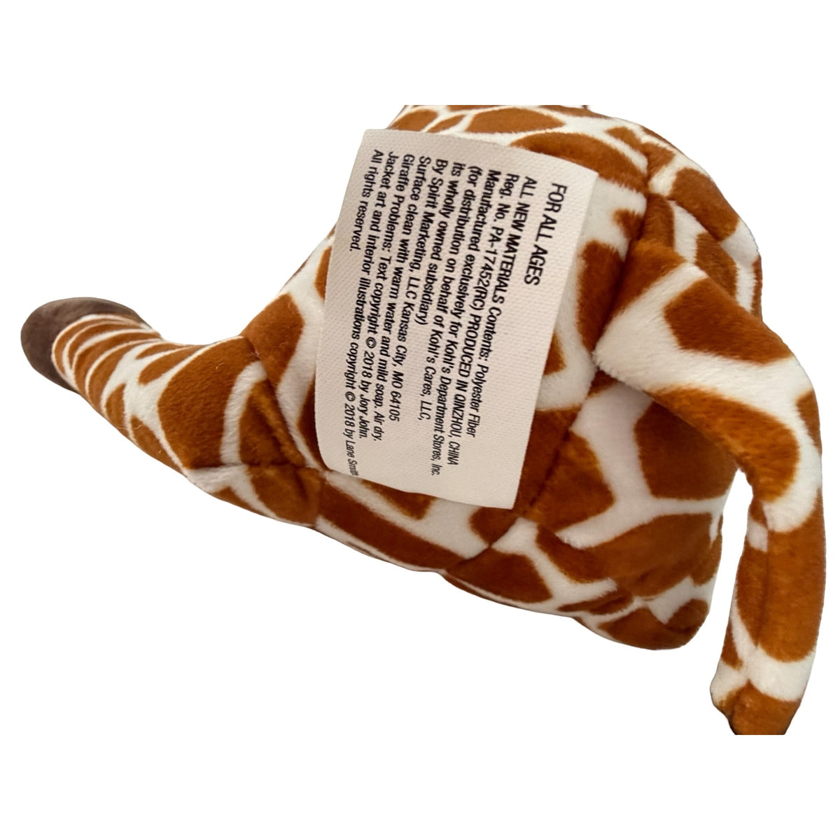 Kohls Cares Giraffe Problems Plush Jory John Lane Smith 2018 11 Inch