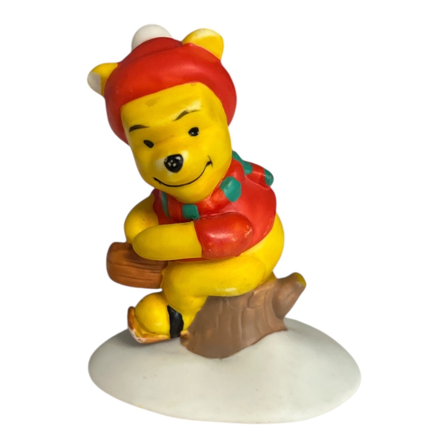 Disney Winnie the Pooh Winter Figurine Set – Piglet, Pooh, Kanga & Roo – Christmas Snow Theme – 3 Pieces