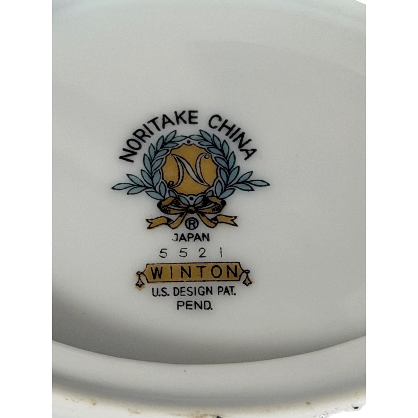 Vintage Noritake Winton 5521 Gravy Boat Underplate Gold Floral Japan Serving Set
