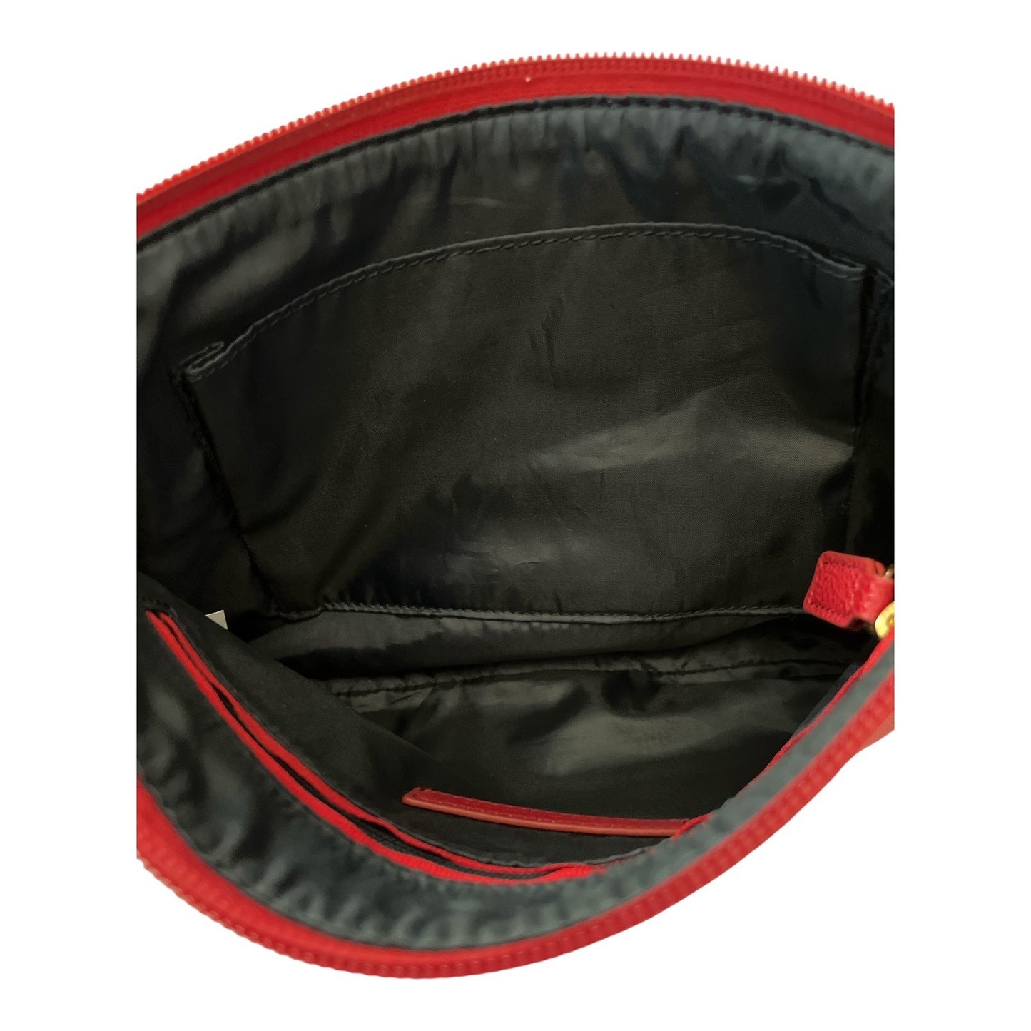 Tommy Hilfiger Red Crossbody Bag With Adjustable Strap & Gold Tone Hardware