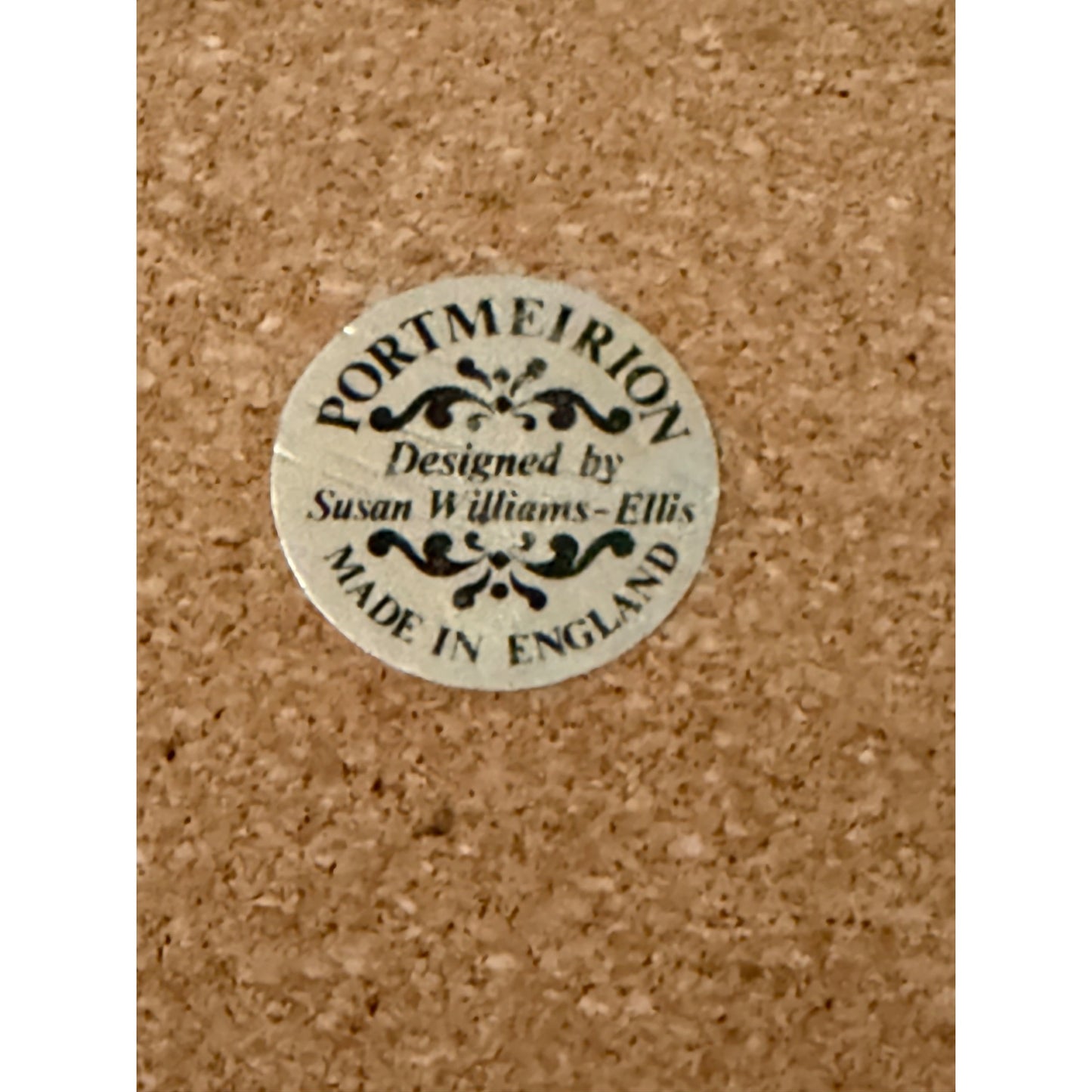 Portmeirion Pomona "The Bigarreau Cherry" Cork Back Trivet Susan Williams-Ellis Made in England