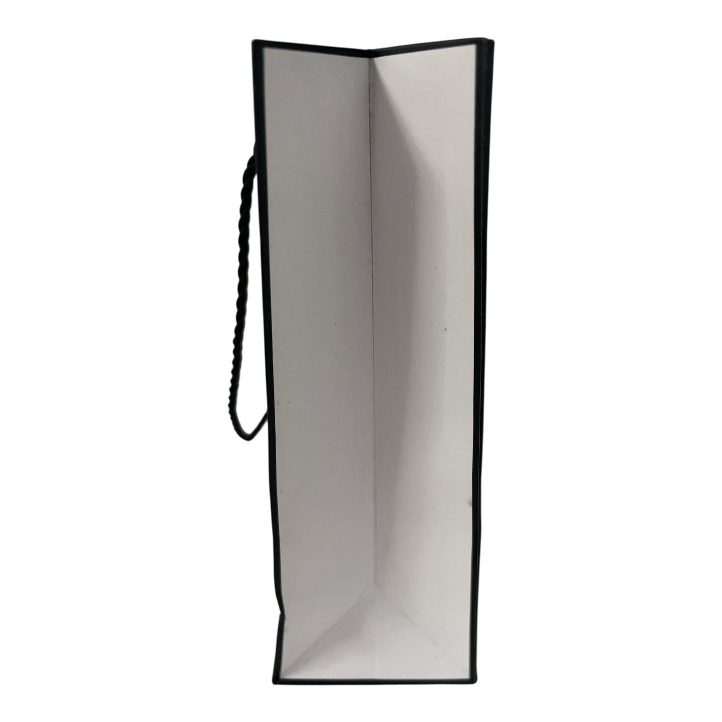 Chanel Large White Shopping Gift Bag with Black Rope Handles – 8x10