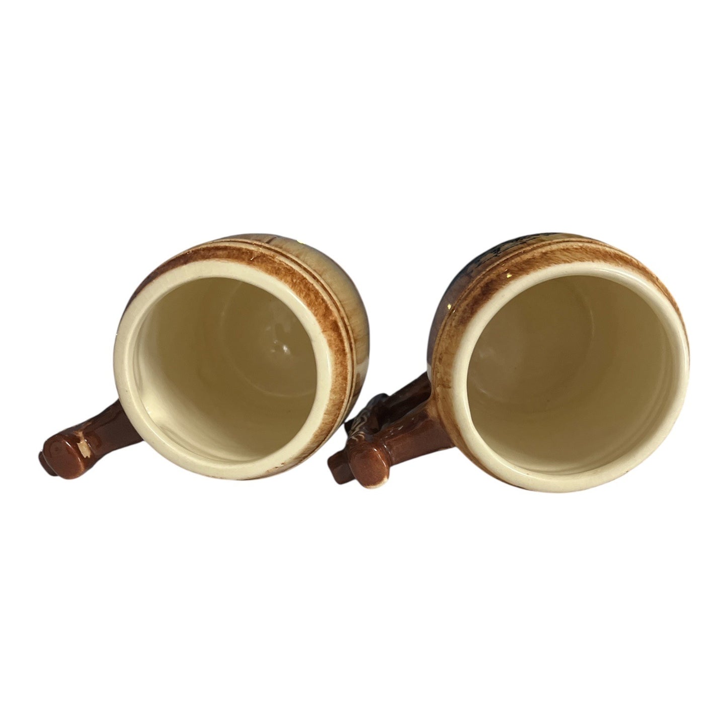 Pair of Vintage Williamsburg VA Barrel Mugs – The Governor's Palace Souvenir, Made in USA