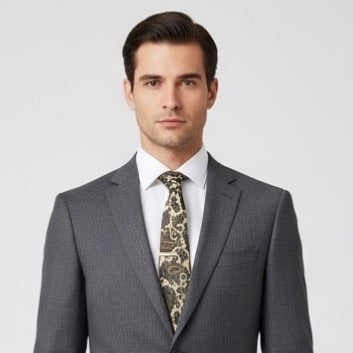 Vintage Christian Dior All Silk Paisley Necktie Made in USA