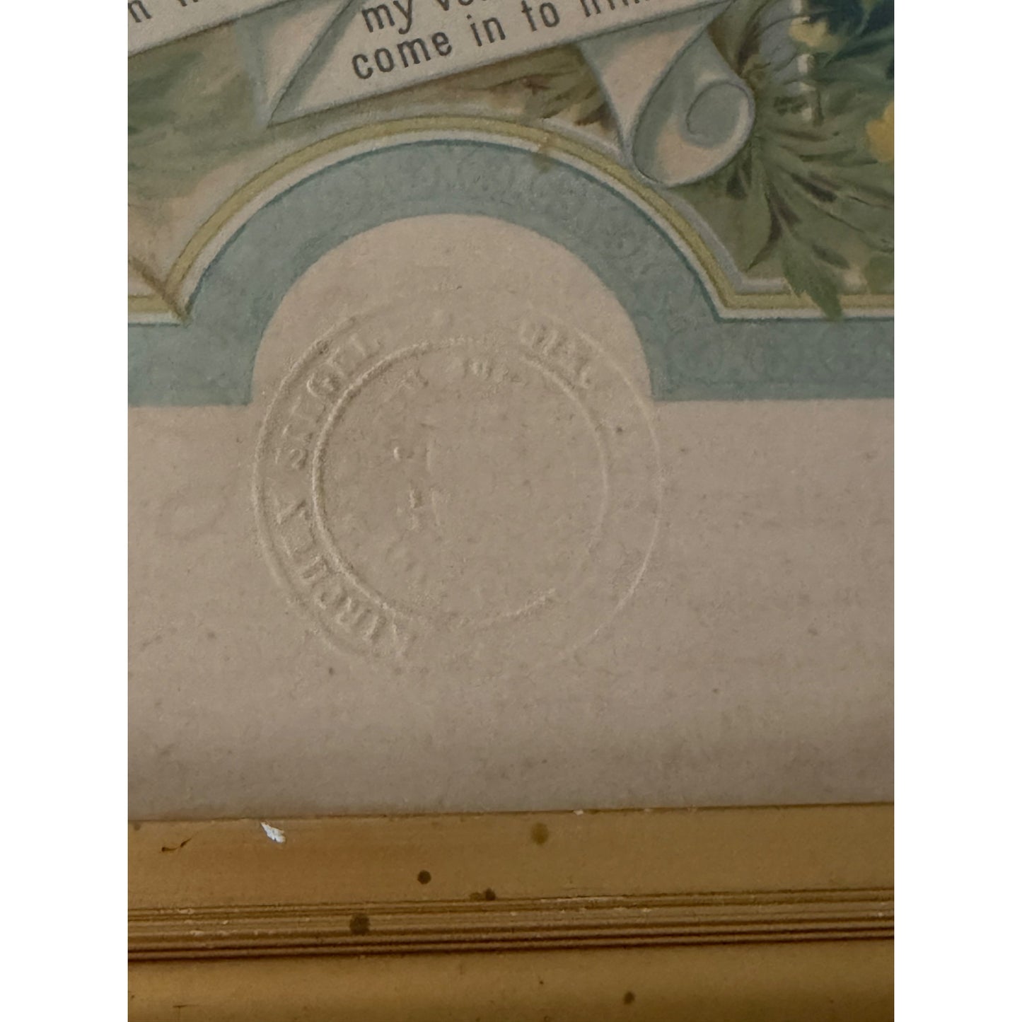 Antique 1906 Framed Marriage Certificate Hessville Sandusky County Ohio Ernst Kaufmann