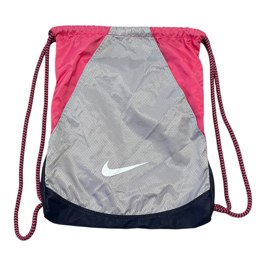Nike Drawstring Gym Sack Backpack – Pink/Gray Reflective Swoosh