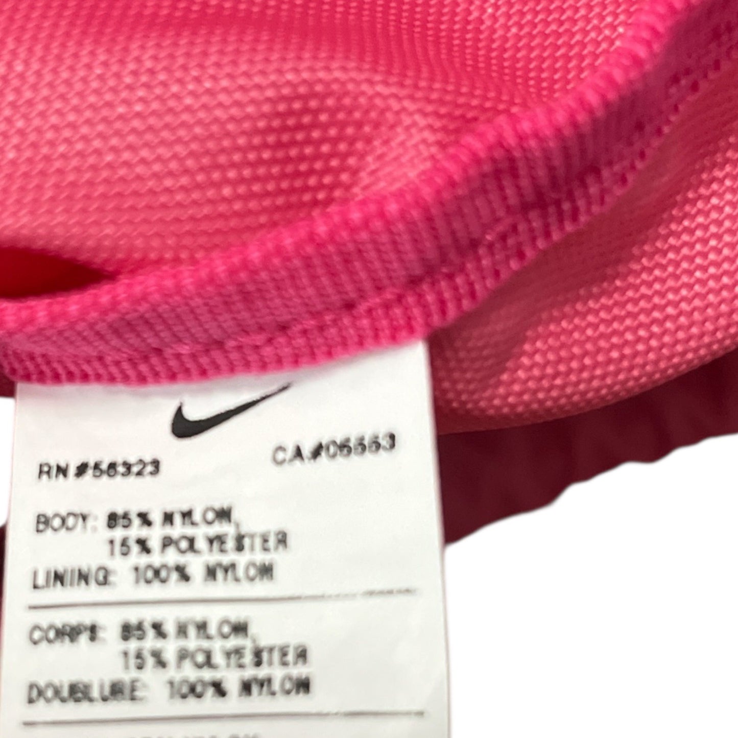 Nike Drawstring Gym Sack Backpack – Pink/Gray Reflective Swoosh