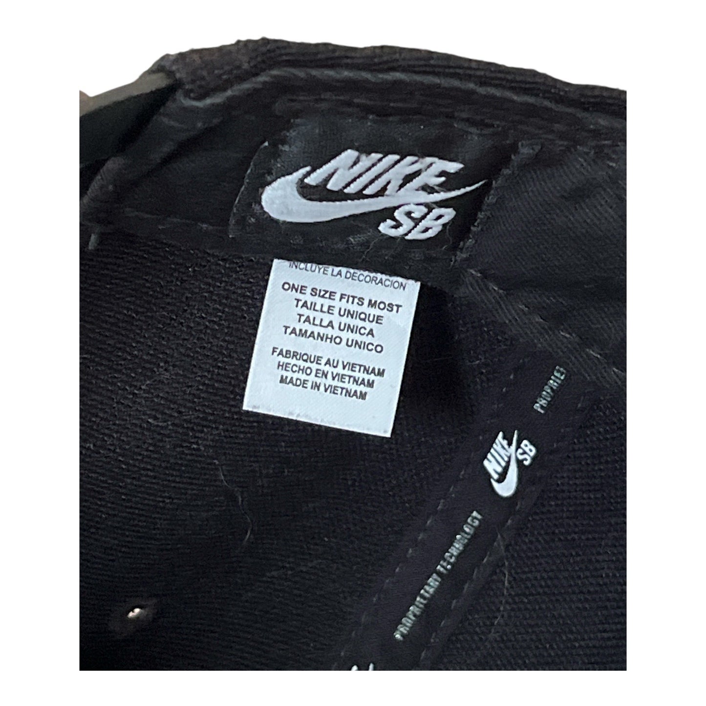 Nike SB Galaxy Logo Snapback Hat – Black & White – One Size Adjustable – Made in Vietnam