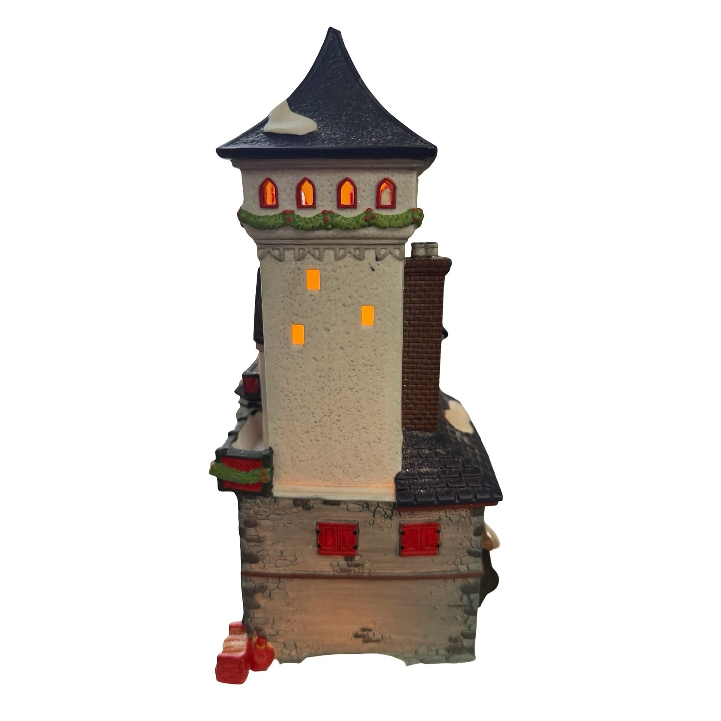 Department 56 North Pole Series Post Office Lighted Christmas Village Building 1992