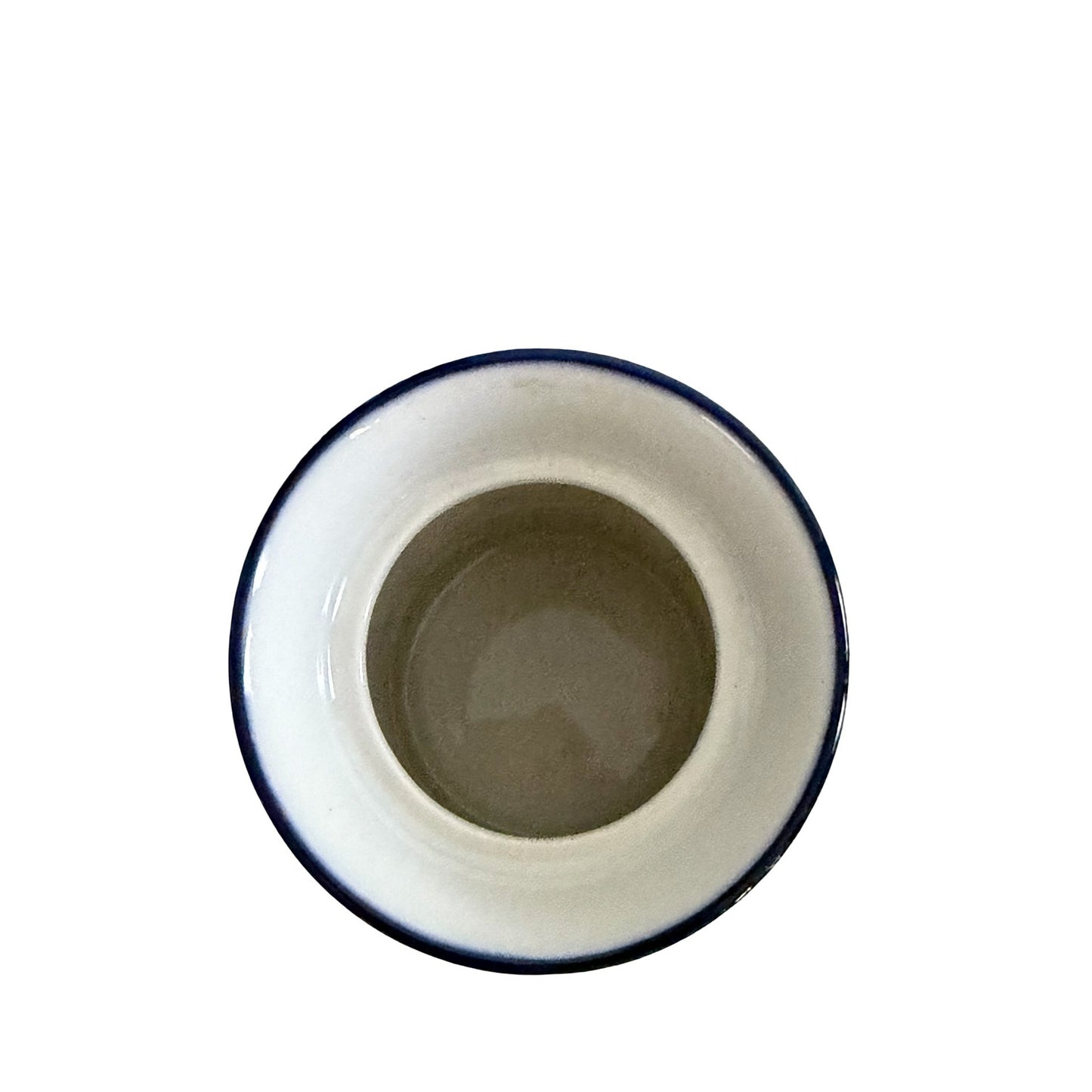 Vintage Dansk Concerto Allegro Condiment Jar Mustard Pot Niels Refsgaard Blue White