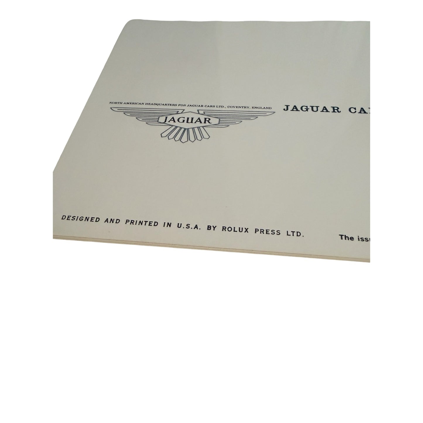 Vintage Jaguar Cars Inc Sales Brochure Catalog Mark X 3.8 Sedan XK-E Roadster Coupe USA
