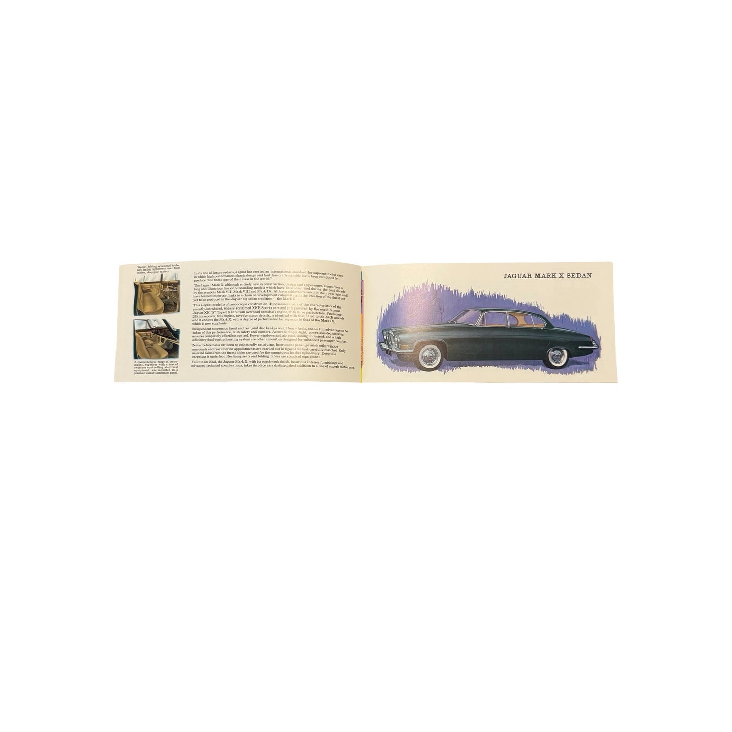 Vintage Jaguar Cars Inc Sales Brochure Catalog Mark X 3.8 Sedan XK-E Roadster Coupe USA