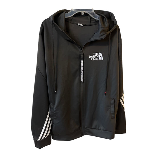 The Darth Face Hoodie – Star Wars Parody – Black Pullover Sweatshirt – Size L