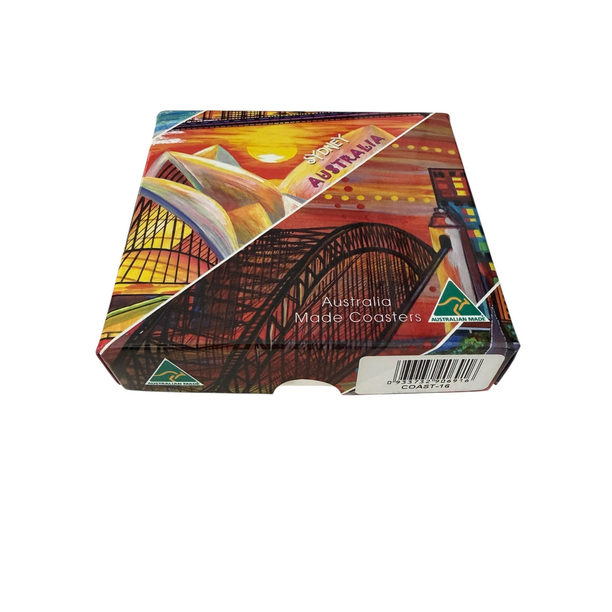 Australian Made Sydney Landmarks Souvenir Coasters Set of 6 Cork Backed