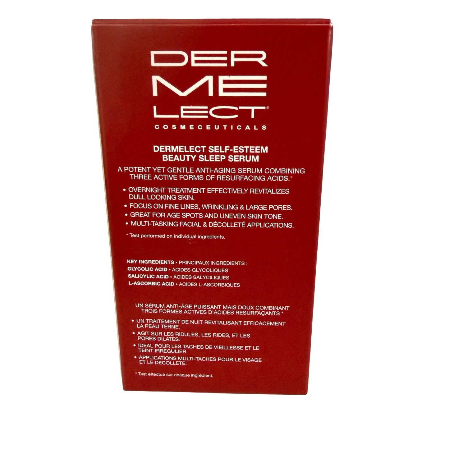 Dermelect Self-Esteem Beauty Sleep Serum 1 oz Anti-Aging Overnight Treatment