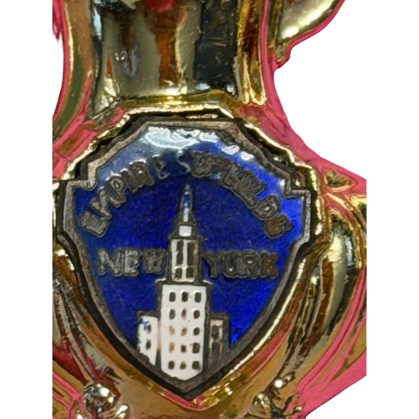 Vintage Souvenir of New York City Mini Teapot Salt Pepper Set Tray Times Square Japan