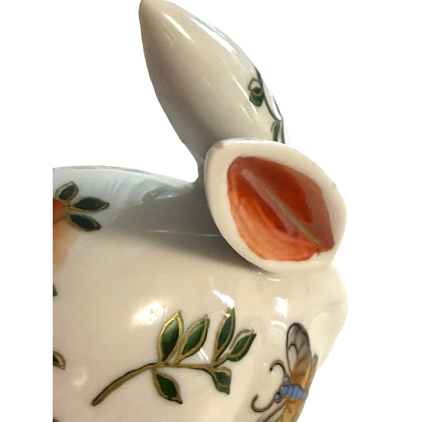 Andrea by Sadek Porcelain Bunny Figurine Butterfly Rabbit Made in Japan
