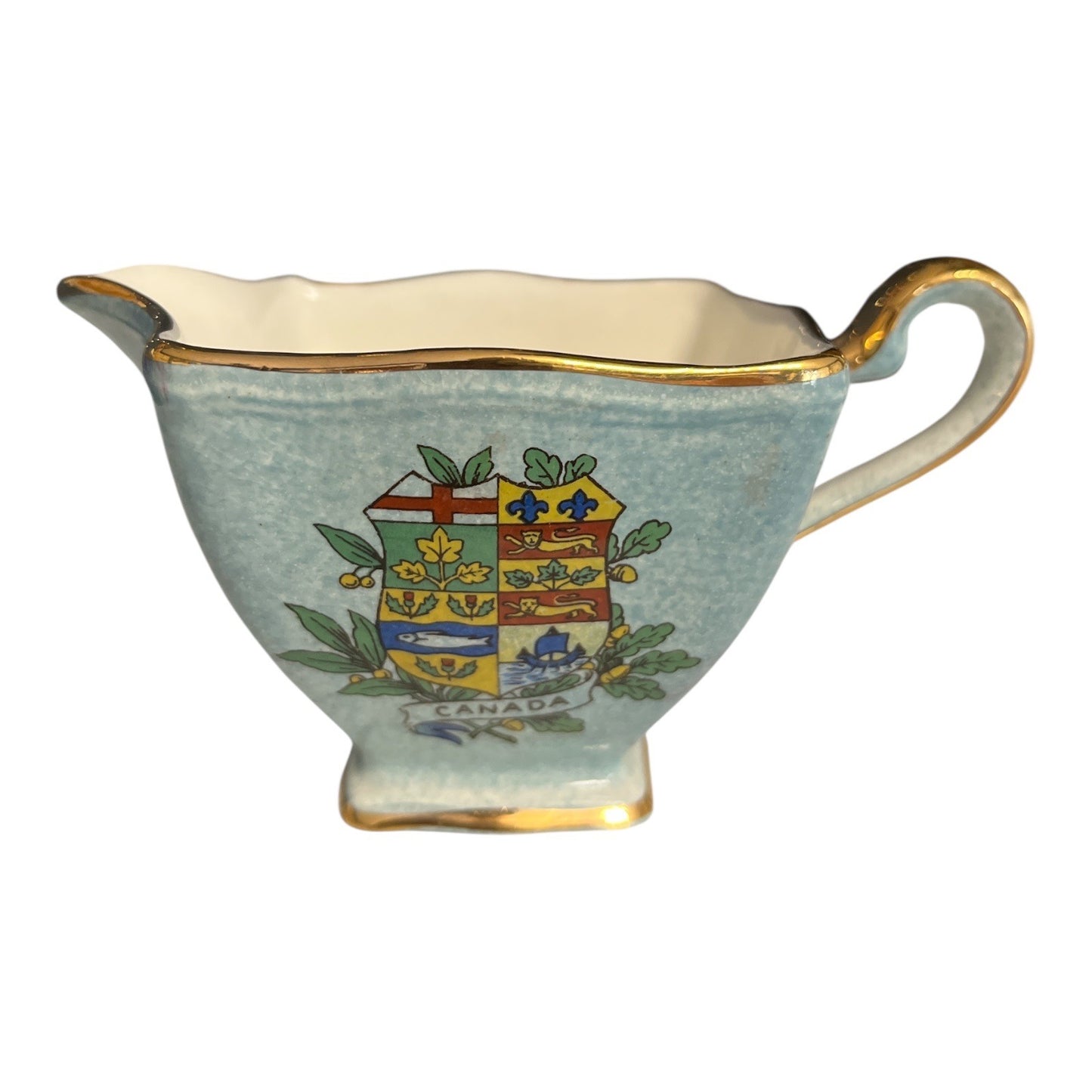 Vintage Royal Winton Grimwades Canada Coat of Arms Creamer and Sugar Bowl