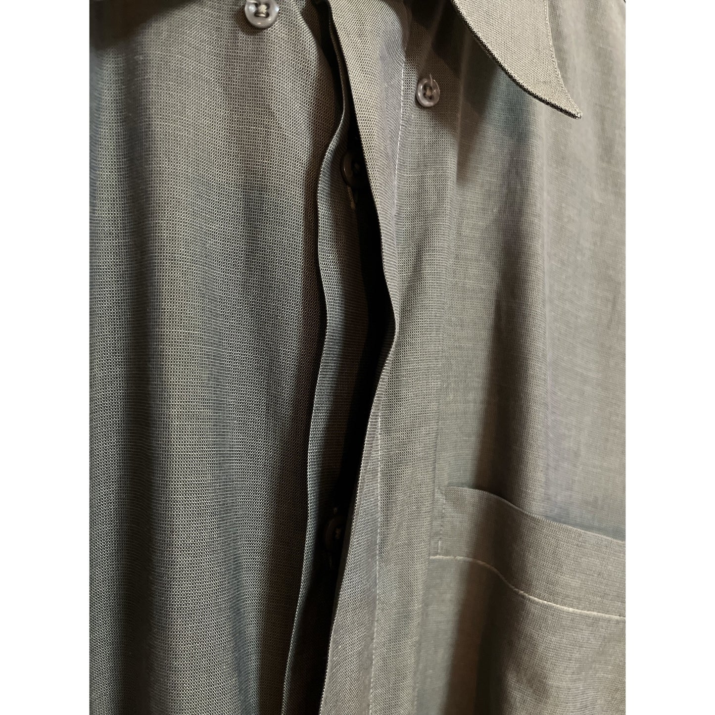 Vito Rufolo Uomo Couture Men’s Long Sleeve Dress Shirt Made in Italy XL – Taupe Gray Brown 100% Cotton