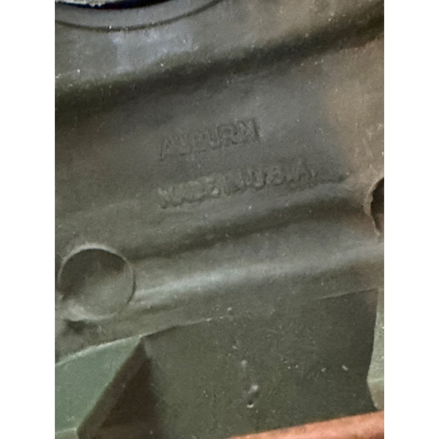 Vintage Auburn Military Tank Toy Olive Drab Green Plastic Made in USA 1950s