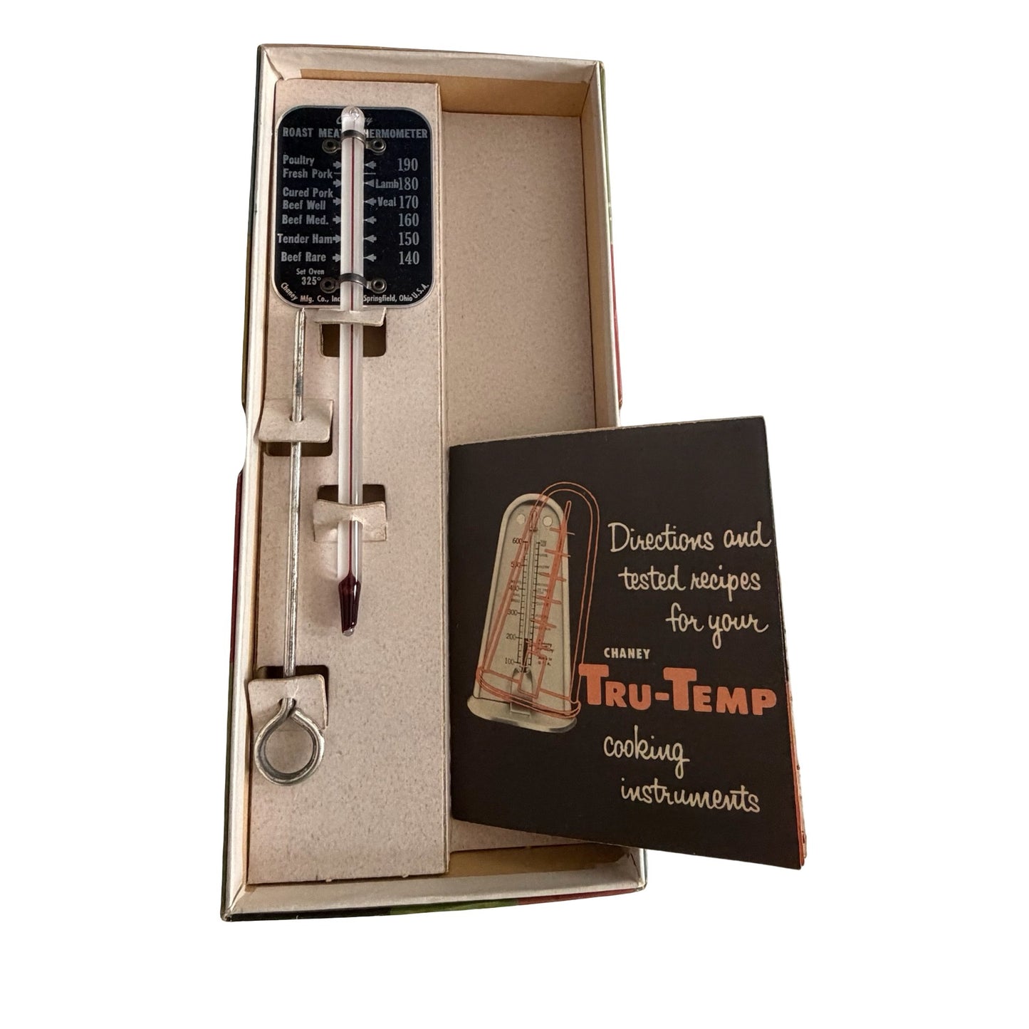 Vintage Betty Furness Westinghouse Thermometer Set Roast Meat Candy Deep Fat Thermometer in Box