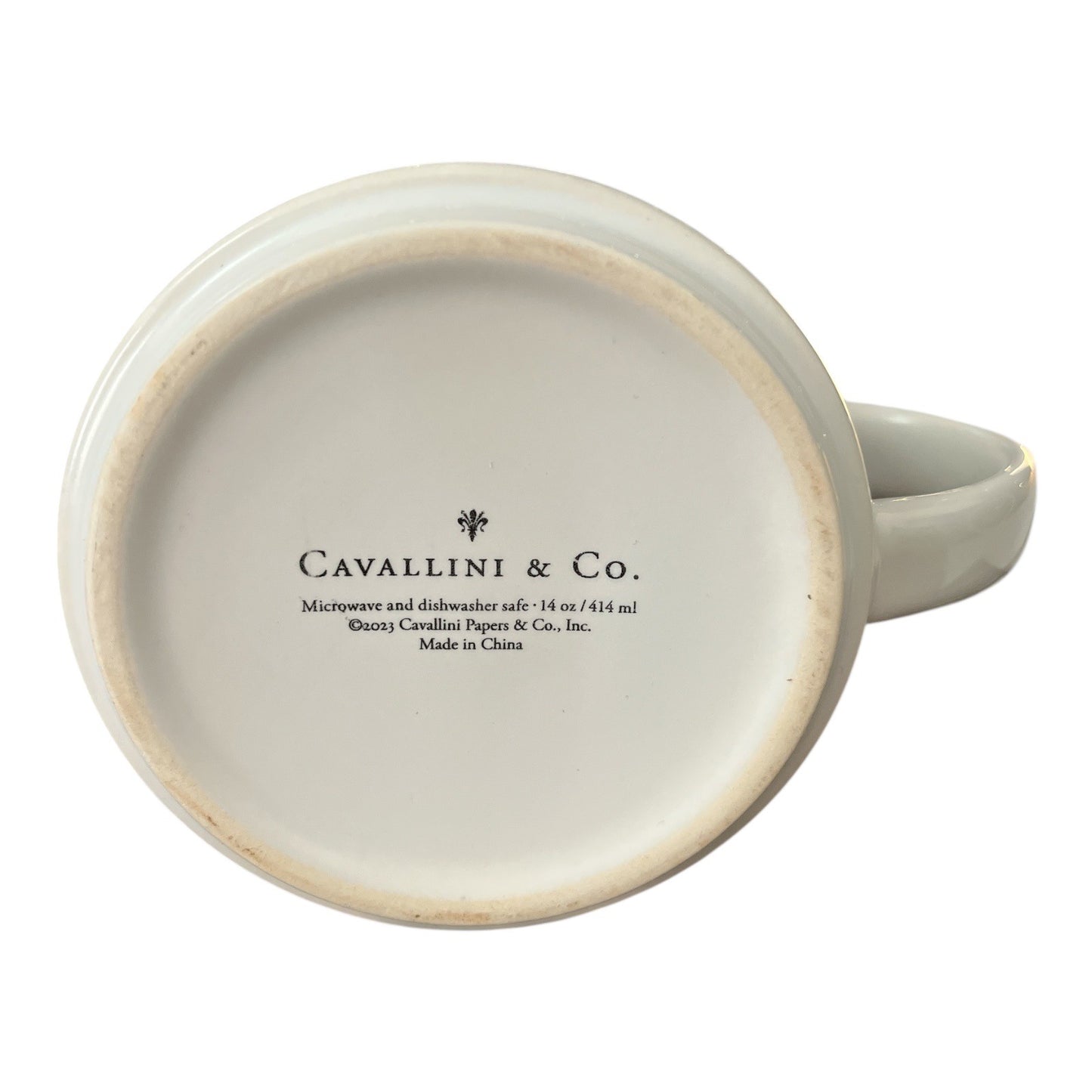 Cavallini & Co. Vintage Mug – Library Books Design – 14 oz Ceramic – 2023 – NIB