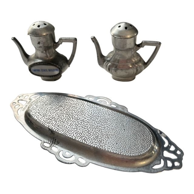 Vintage 1960s Bride Doll Lot Taiwan Doll Empire State Building Souvenir Set Crochet Doll Clothes